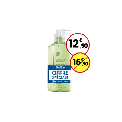 -3€ Shampoing Extra doux duo Ducray